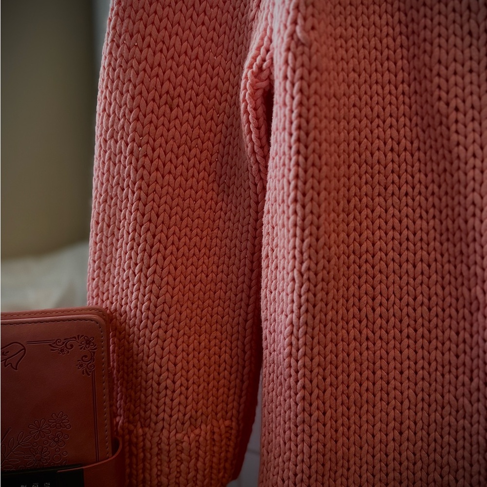 Cozy Pink Knit Sweater